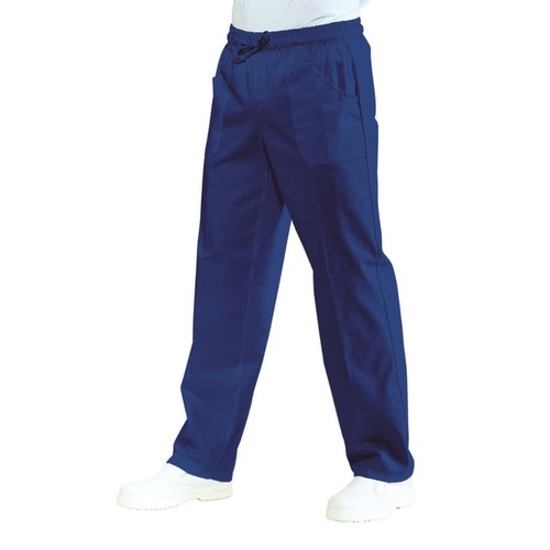 Hose mit elastisch blau - elastisch,